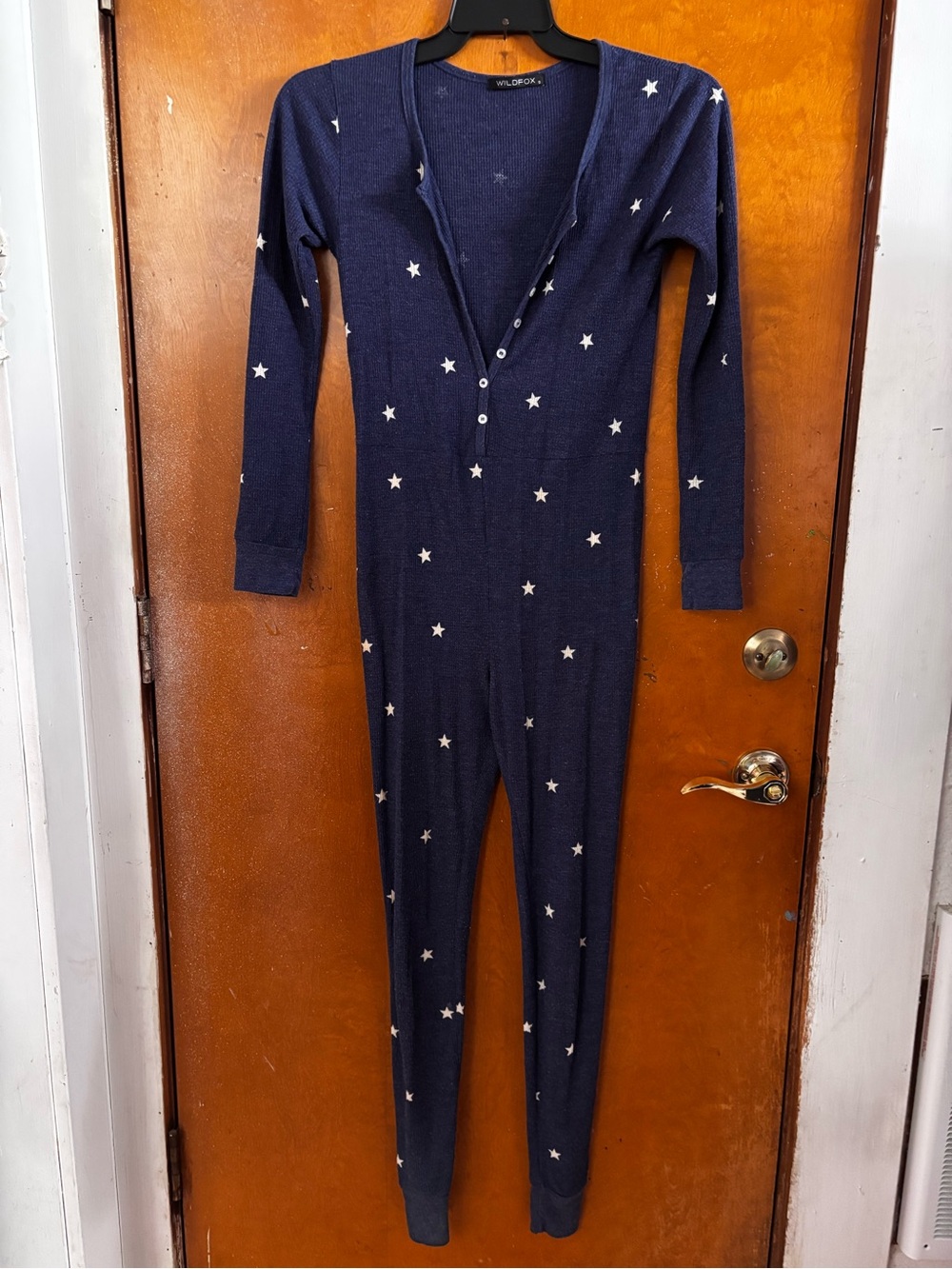 Wild fox one piece, onesie, thermal size small